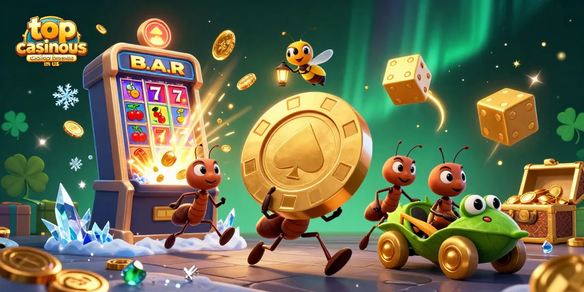 Experience the top casinous casino bonuses in us while ants execute their thrilling casino heist featuring dazzling jackpots.